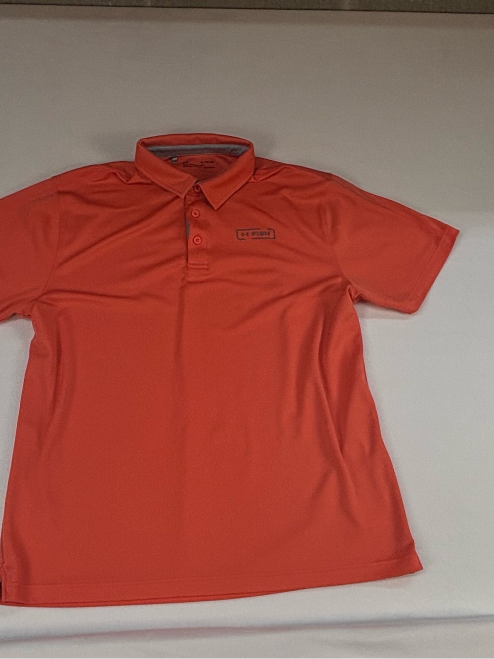 Under Armour Men’s Coral-Orange Polo Shirt